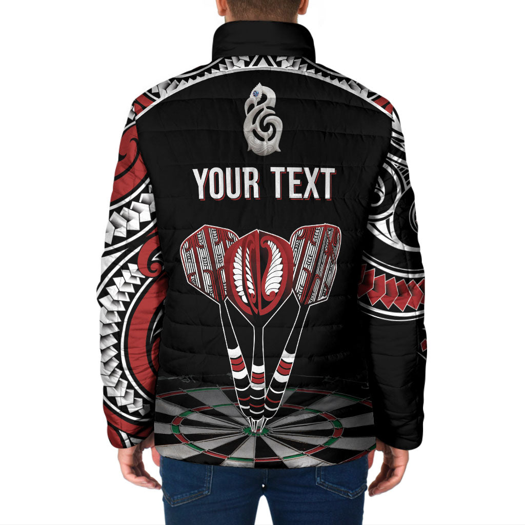 New Zealand Darts Personalized Hei Manaia Padded Jacket Classic Kowhaiwhai