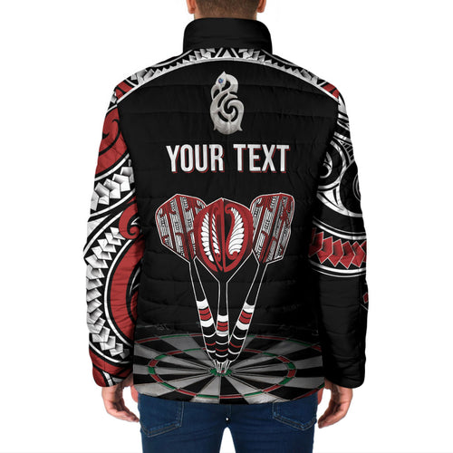 New Zealand Darts Personalized Hei Manaia Padded Jacket Classic Kowhaiwhai
