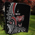New Zealand Darts Personalized Hei Manaia Quilt Classic Kowhaiwhai