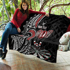 New Zealand Darts Personalized Hei Manaia Quilt Classic Kowhaiwhai