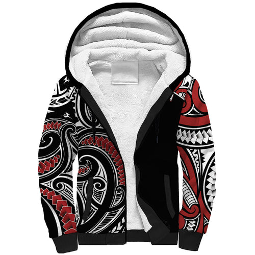 New Zealand Darts Personalized Hei Manaia Sherpa Hoodie Classic Kowhaiwhai