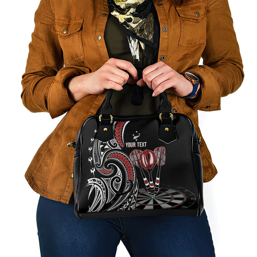 New Zealand Darts Personalized Hei Manaia Shoulder Handbag Classic Kowhaiwhai