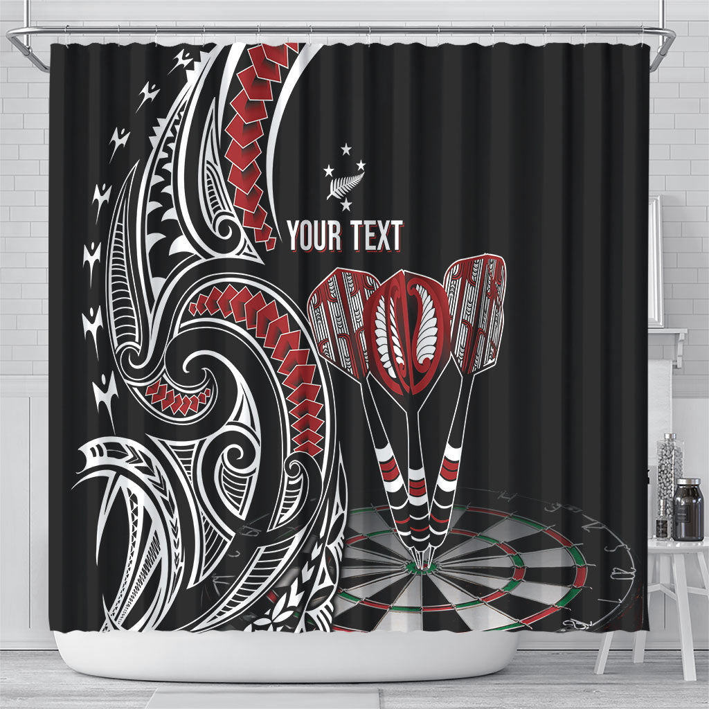 New Zealand Darts Personalized Hei Manaia Shower Curtain Classic Kowhaiwhai