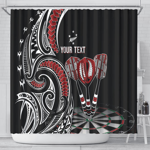 New Zealand Darts Personalized Hei Manaia Shower Curtain Classic Kowhaiwhai