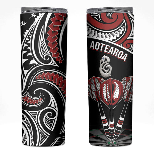 New Zealand Darts Hei Manaia Skinny Tumbler Classic Kowhaiwhai