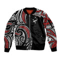 New Zealand Darts Personalized Hei Manaia Sleeve Zip Bomber Jacket Classic Kowhaiwhai