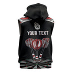New Zealand Darts Personalized Hei Manaia Sleeveless Hoodie Classic Kowhaiwhai