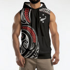 New Zealand Darts Personalized Hei Manaia Sleeveless Hoodie Classic Kowhaiwhai