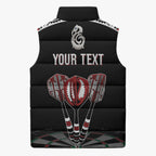 New Zealand Darts Personalized Hei Manaia Sleeveless Puffer Jacket Classic Kowhaiwhai