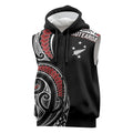 New Zealand Darts Personalized Hei Manaia Sleeveless Zip Hoodie Classic Kowhaiwhai