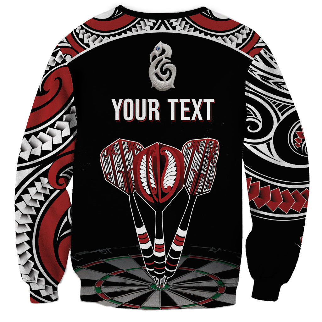 New Zealand Darts Personalized Hei Manaia Sweatshirt Classic Kowhaiwhai