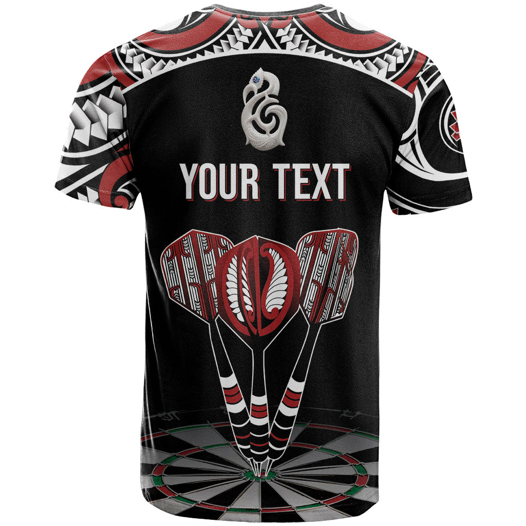 New Zealand Darts Personalized Hei Manaia T Shirt Classic Kowhaiwhai