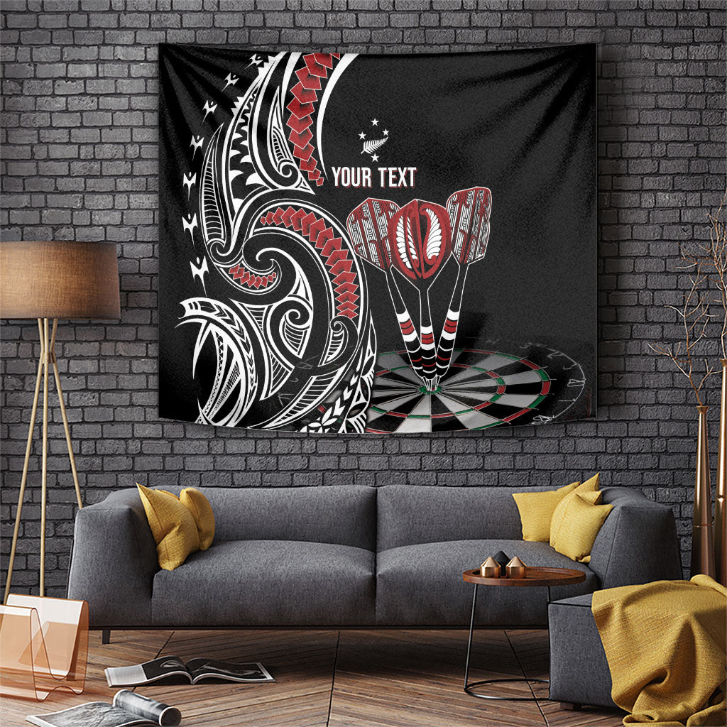 New Zealand Darts Personalized Hei Manaia Tapestry Classic Kowhaiwhai