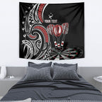 New Zealand Darts Personalized Hei Manaia Tapestry Classic Kowhaiwhai