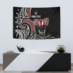 New Zealand Darts Personalized Hei Manaia Tapestry Classic Kowhaiwhai