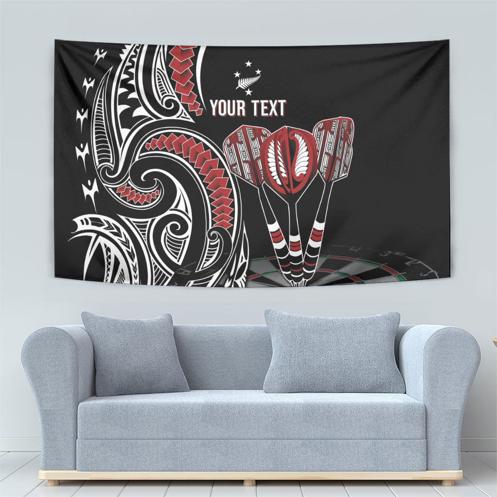 New Zealand Darts Personalized Hei Manaia Tapestry Classic Kowhaiwhai
