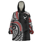 New Zealand Darts Personalized Hei Manaia Wearable Blanket Hoodie Classic Kowhaiwhai