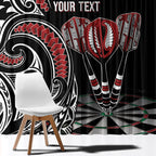 New Zealand Darts Personalized Hei Manaia Window Curtain Classic Kowhaiwhai