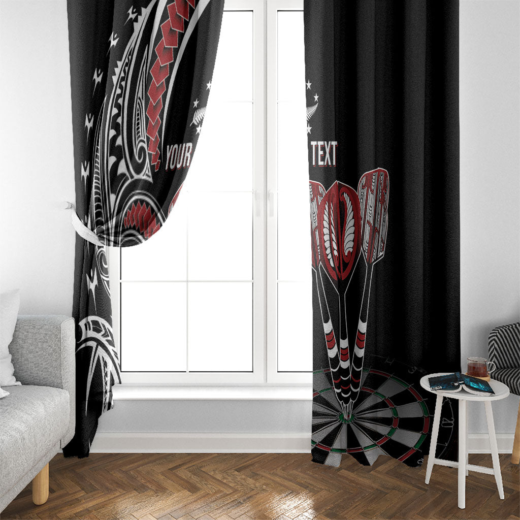 New Zealand Darts Personalized Hei Manaia Window Curtain Classic Kowhaiwhai