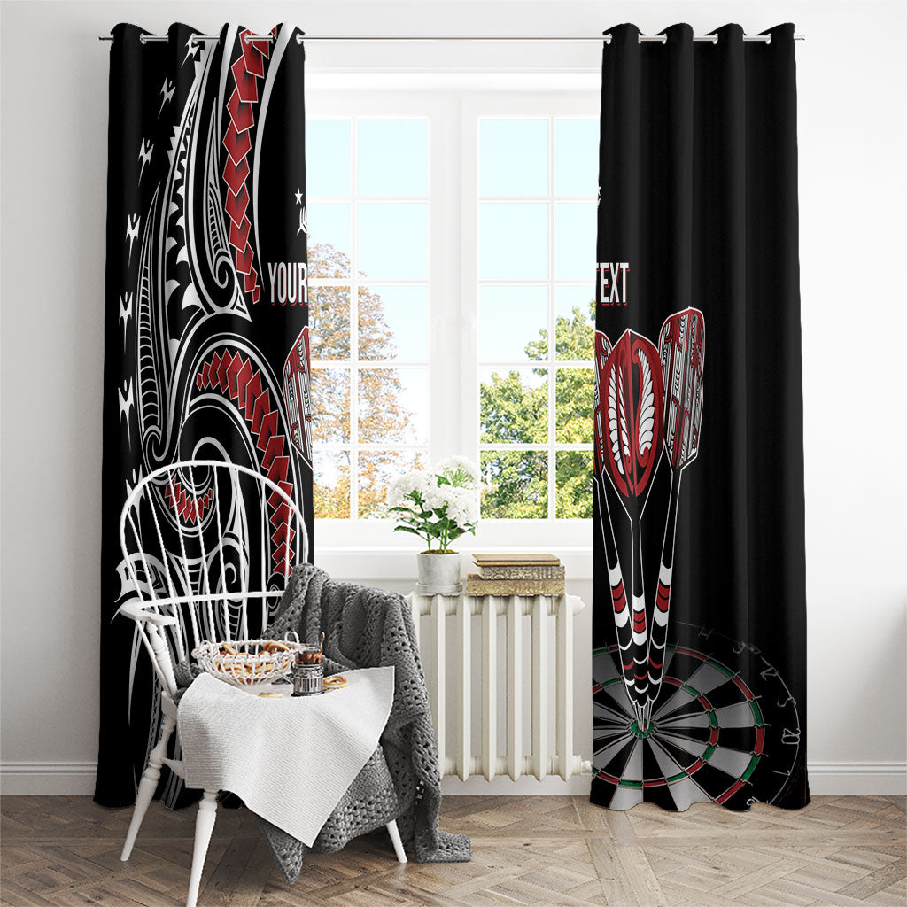 New Zealand Darts Personalized Hei Manaia Window Curtain Classic Kowhaiwhai
