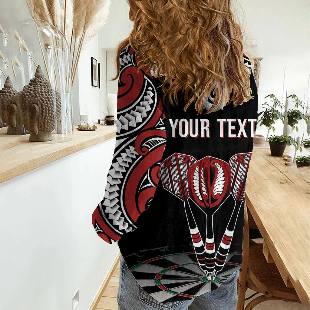 New Zealand Darts Personalized Hei Manaia Women Casual Shirt Classic Kowhaiwhai