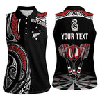 New Zealand Darts Personalized Hei Manaia Women Sleeveless Polo Shirt Classic Kowhaiwhai