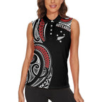 New Zealand Darts Personalized Hei Manaia Women Sleeveless Polo Shirt Classic Kowhaiwhai