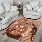 NAIDOC 2025 Strength Vision & Legacy Area Rug Future Dreaming - Taupe