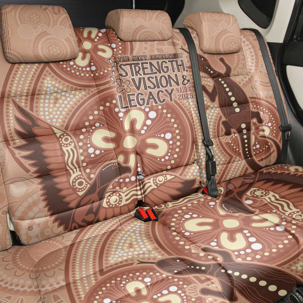 NAIDOC 2025 Strength Vision & Legacy Back Car Seat Cover Future Dreaming - Taupe