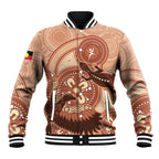 NAIDOC 2025 Strength Vision & Legacy Baseball Jacket Future Dreaming - Taupe