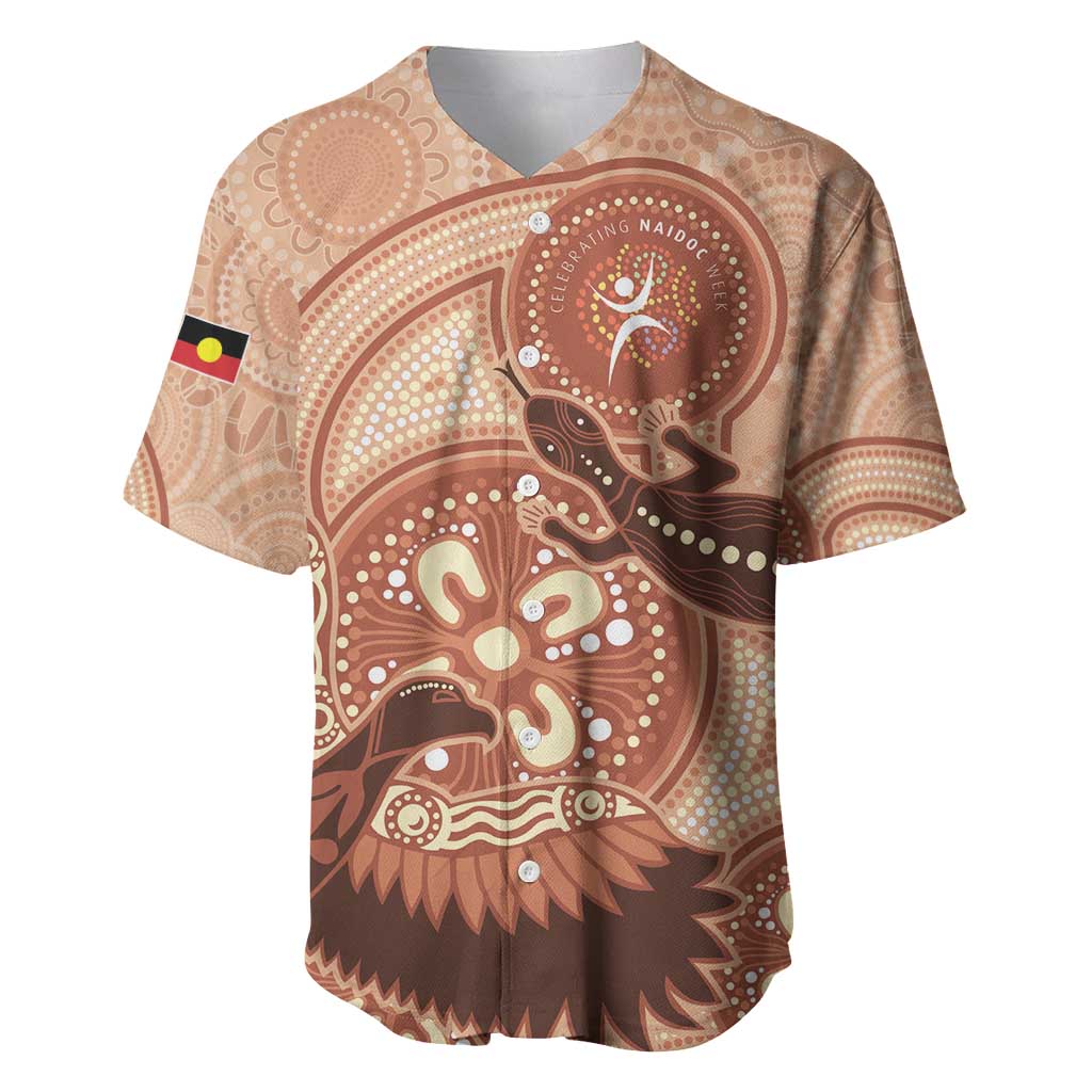 NAIDOC 2025 Strength Vision & Legacy Baseball Jersey Future Dreaming - Taupe