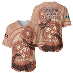 NAIDOC 2025 Strength Vision & Legacy Baseball Jersey Future Dreaming - Taupe