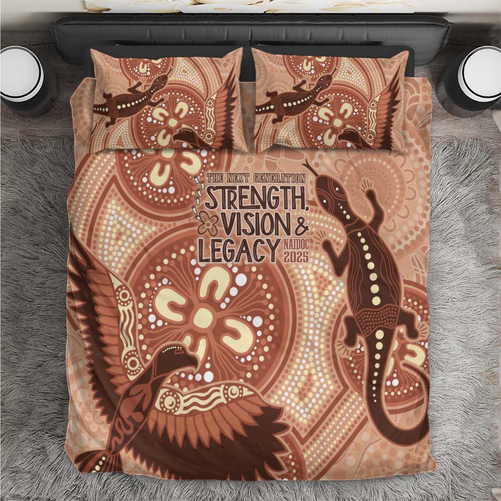 NAIDOC 2025 Strength Vision & Legacy Bedding Set Future Dreaming - Taupe