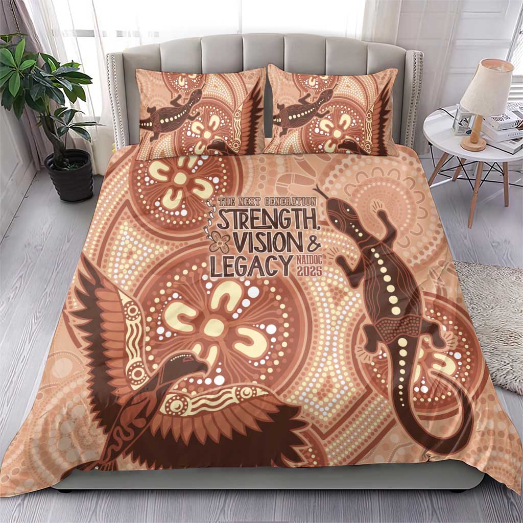 NAIDOC 2025 Strength Vision & Legacy Bedding Set Future Dreaming - Taupe