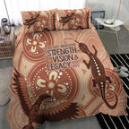 NAIDOC 2025 Strength Vision & Legacy Bedding Set Future Dreaming - Taupe