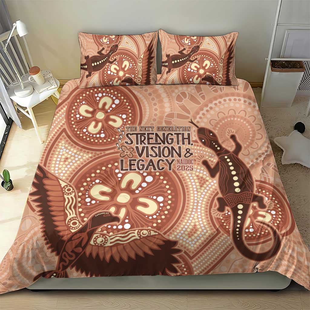 NAIDOC 2025 Strength Vision & Legacy Bedding Set Future Dreaming - Taupe