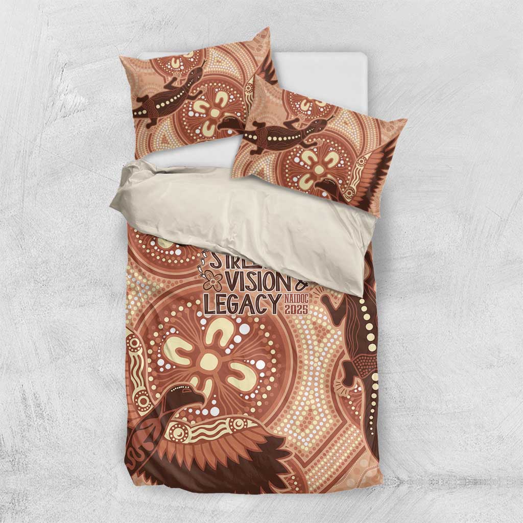 NAIDOC 2025 Strength Vision & Legacy Bedding Set Future Dreaming - Taupe