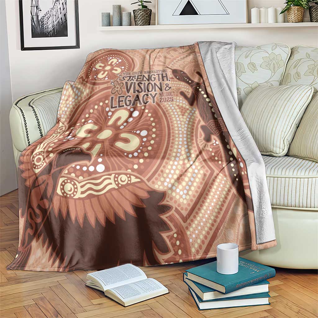 NAIDOC 2025 Strength Vision & Legacy Blanket Future Dreaming - Taupe