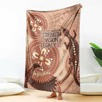 NAIDOC 2025 Strength Vision & Legacy Blanket Future Dreaming - Taupe