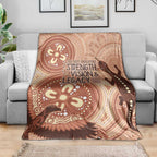 NAIDOC 2025 Strength Vision & Legacy Blanket Future Dreaming - Taupe