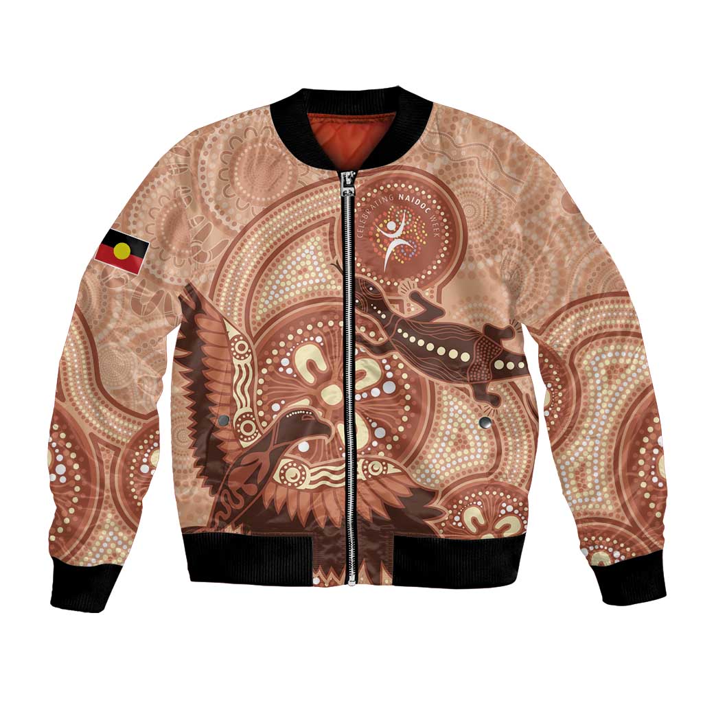 NAIDOC 2025 Strength Vision & Legacy Bomber Jacket Future Dreaming - Taupe