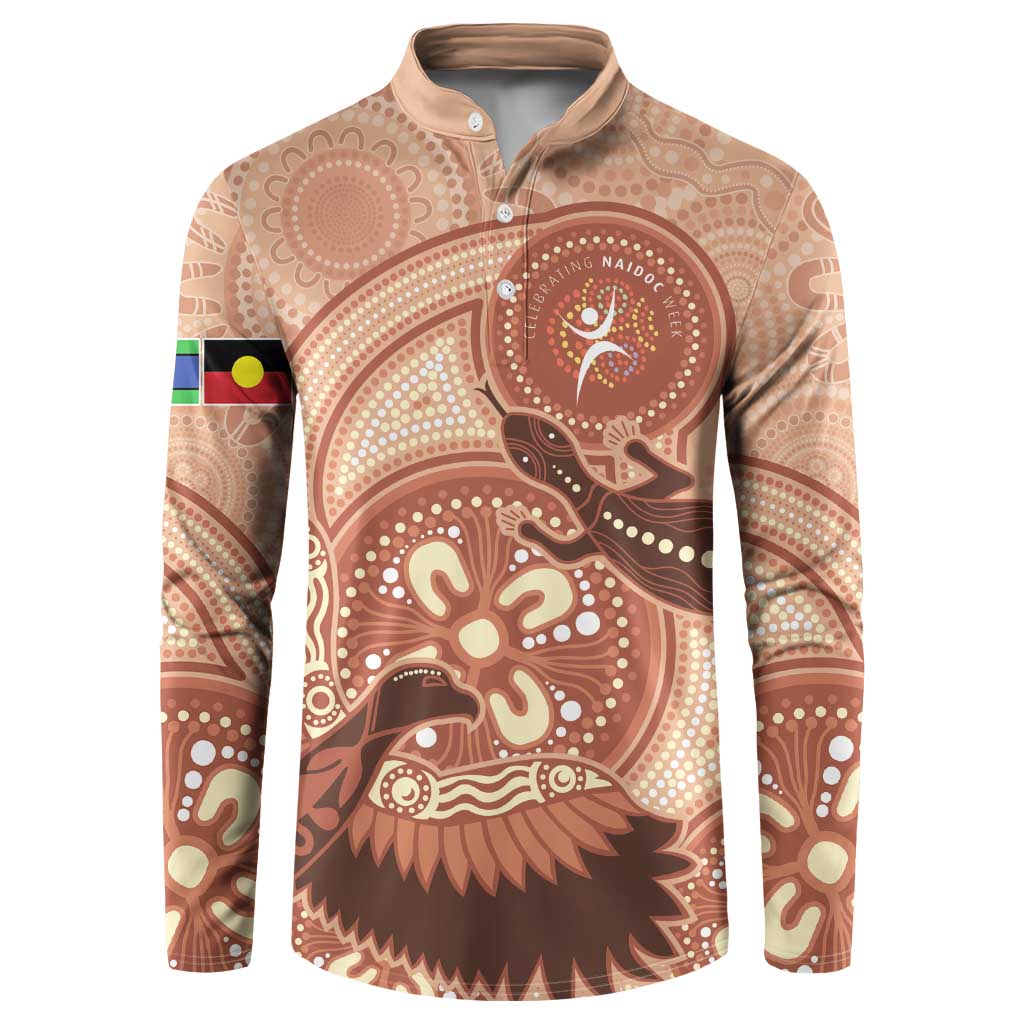 NAIDOC 2025 Strength Vision & Legacy Button Sweatshirt Future Dreaming - Taupe