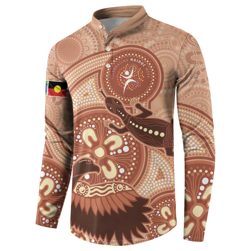 NAIDOC 2025 Strength Vision & Legacy Button Sweatshirt Future Dreaming - Taupe