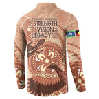 NAIDOC 2025 Strength Vision & Legacy Button Sweatshirt Future Dreaming - Taupe