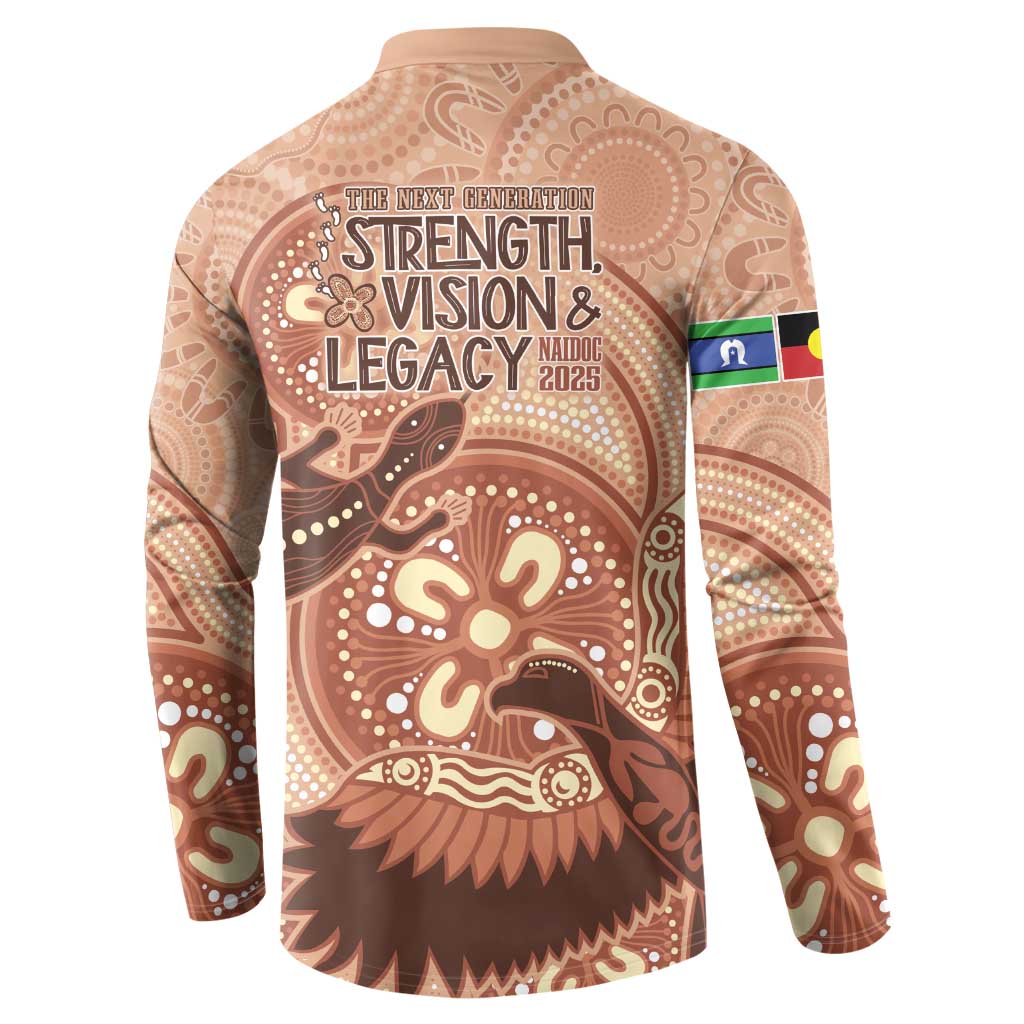 NAIDOC 2025 Strength Vision & Legacy Button Sweatshirt Future Dreaming - Taupe