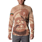 NAIDOC 2025 Strength Vision & Legacy Button Sweatshirt Future Dreaming - Taupe