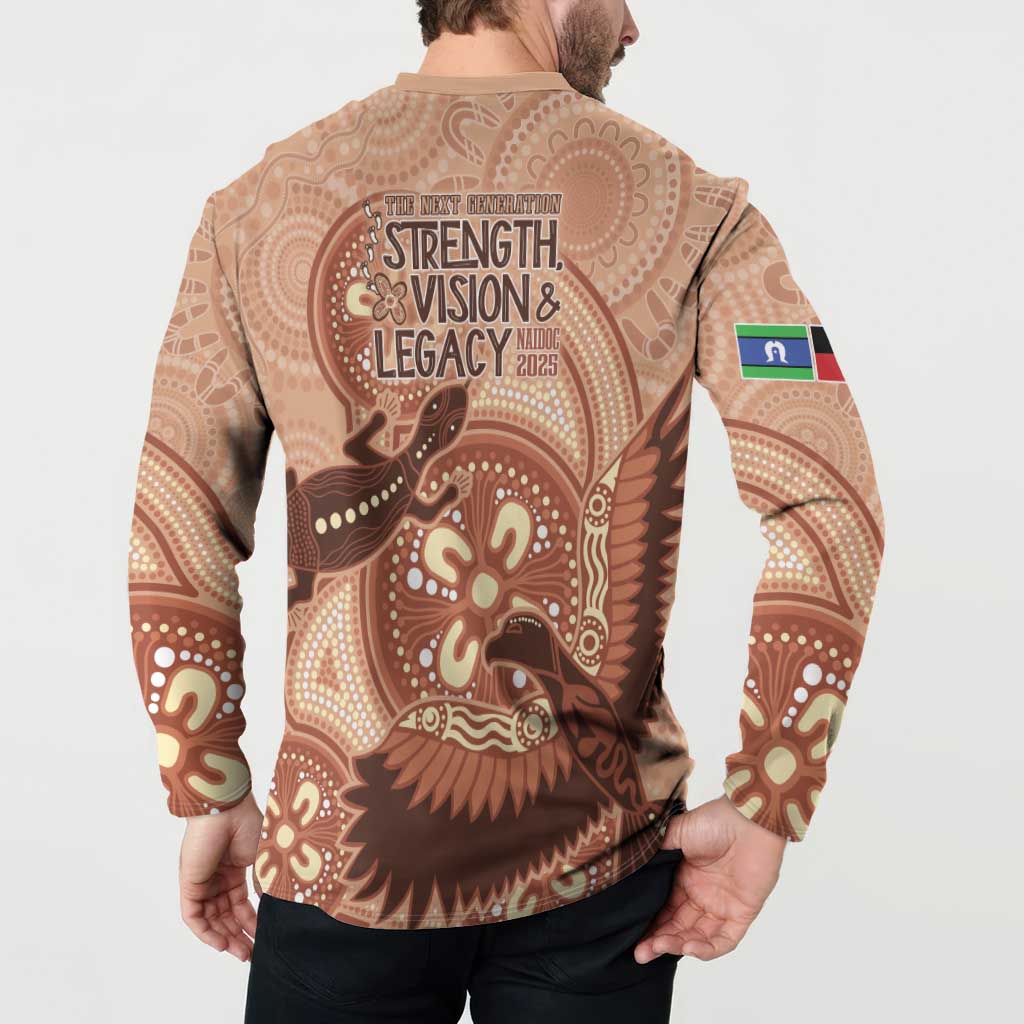NAIDOC 2025 Strength Vision & Legacy Button Sweatshirt Future Dreaming - Taupe