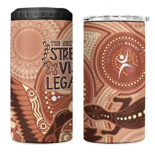 NAIDOC 2025 Strength Vision & Legacy 4 in 1 Can Cooler Tumbler Future Dreaming - Taupe