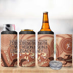 NAIDOC 2025 Strength Vision & Legacy 4 in 1 Can Cooler Tumbler Future Dreaming - Taupe