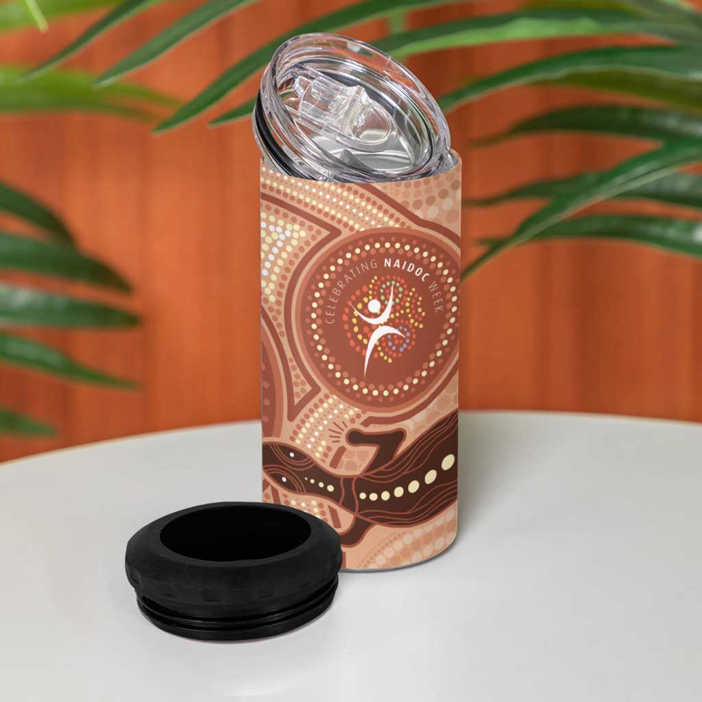 NAIDOC 2025 Strength Vision & Legacy 4 in 1 Can Cooler Tumbler Future Dreaming - Taupe